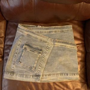 JORIOU Women’s sexy mini denim short skirt